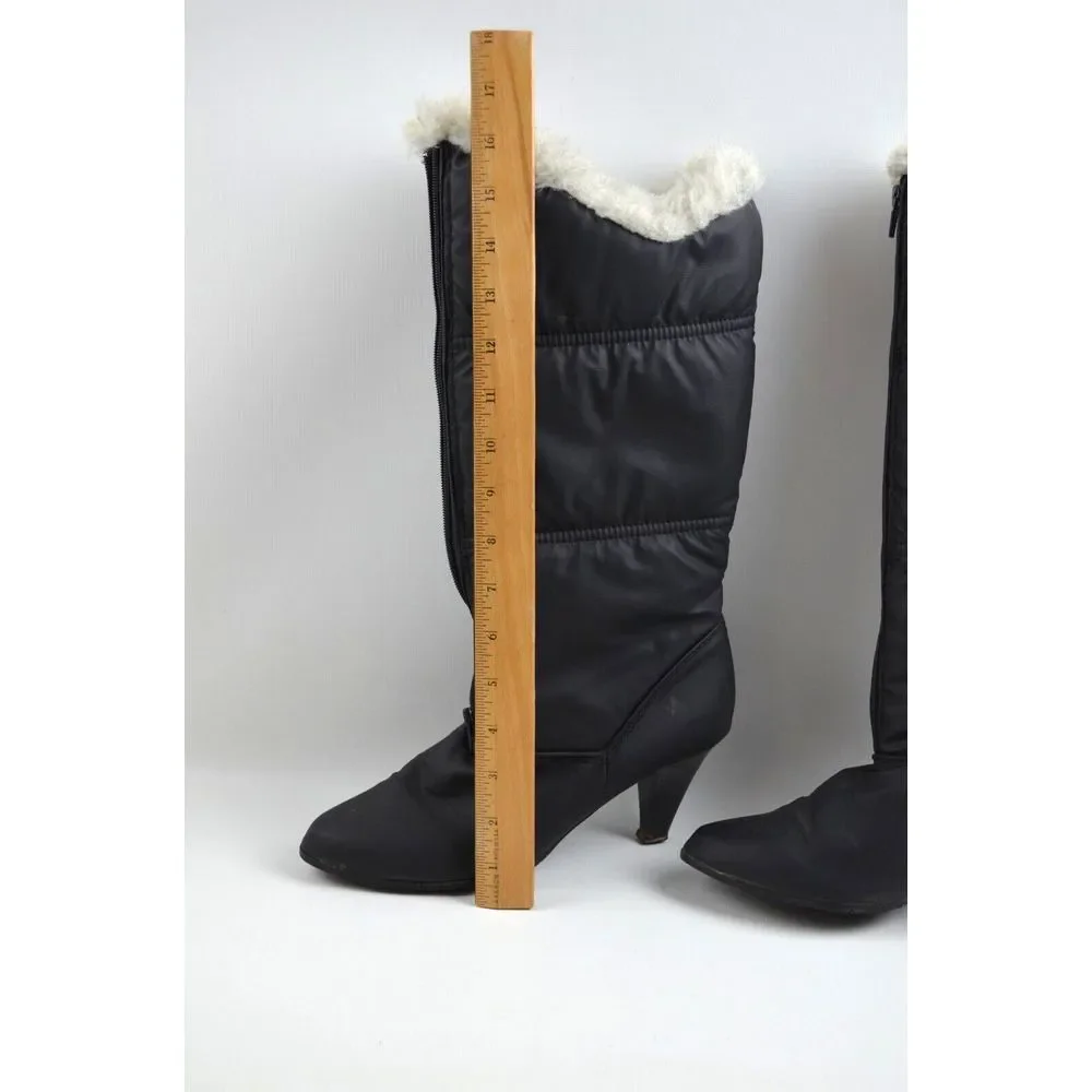 Danelle Snow Boots Womens 9 M Yukon Water Repellant‎ Blue Fur Lined Heeled